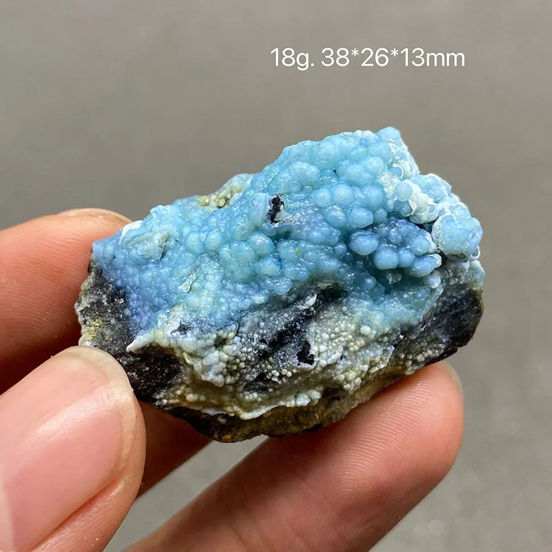 100% natural blue gibbsite rough mineral crystal quartz mineral specimen gem Collection