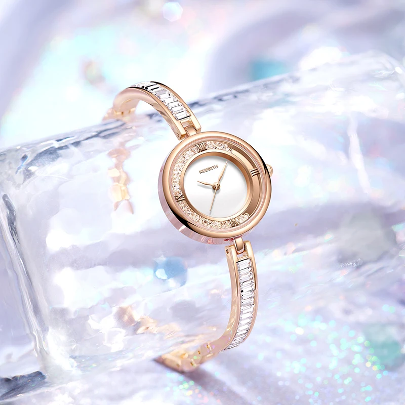ساعات يد نسائية من الذهب الوردي ، كوارتز ، فولاذ كامل ، ساعة نسائية ، سوار ، علامة تجارية مشهورة ، فاخرة ، سيدات