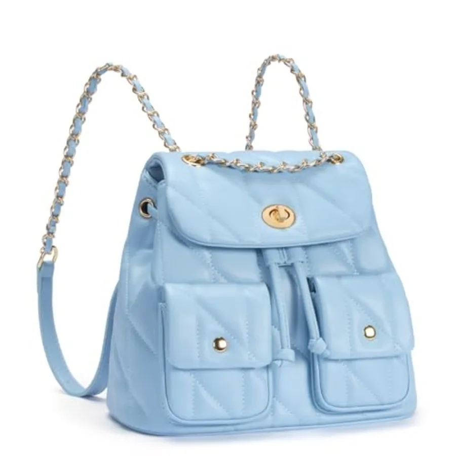 

Crossbody Bag for Women PU Leather Shoulder Bag, Convertible Small Tabby Backpack Purse for Travel
