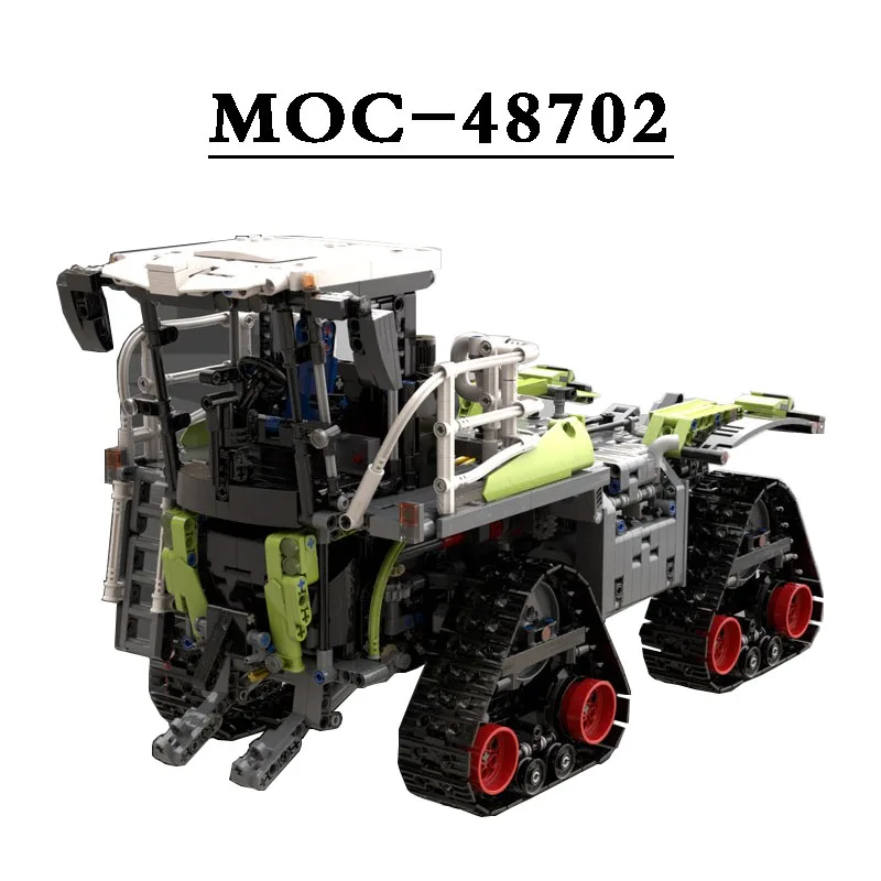 Building Blocks Farm Machinery Tractor 4000 - RC MOC-48702/MOC-47448 Tractor Track Model  Birthday Gift Christmas Toys for Kids