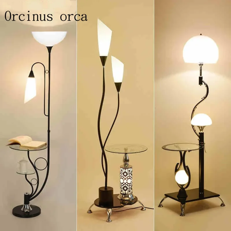 LED floor lamp table lamp room simple modern bedroom study creative vertical lamp