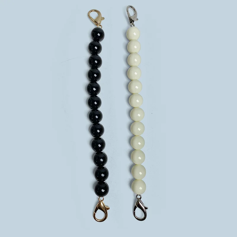 Crossbody bag, pearl bag chain, hand woven bag chain, bag accessories, pearl shoulder strap, versatile pearl hand-held chain