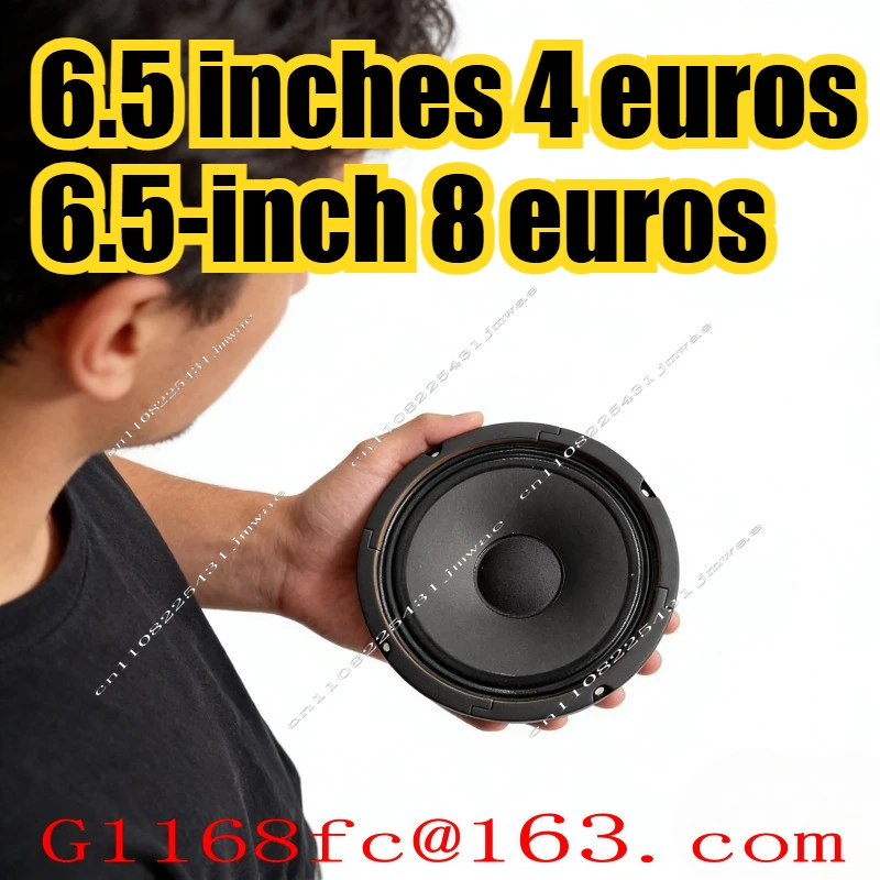 Sensitivity Instrument 6.5 Inch Full Range Speaker Paper Cone Sound Round Sensitivity Instrument Electric Guitar Speaker 4/8/16