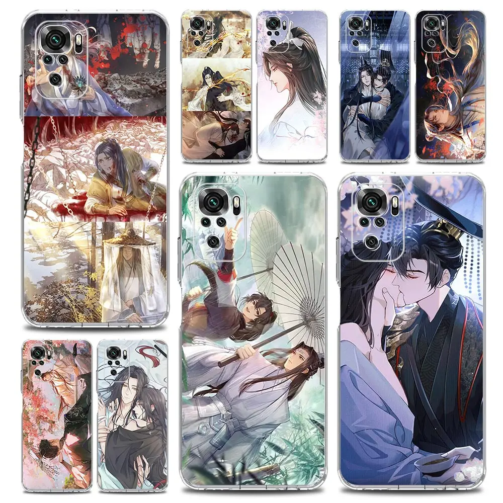 Case For Xiaomi Redmi Note 13 12 5G 9S 9 8 10 11 Pro Plus 4G 9T 13C 12C10C 9C 9A 7 Cover Comic Man Erha and His White Cat Master