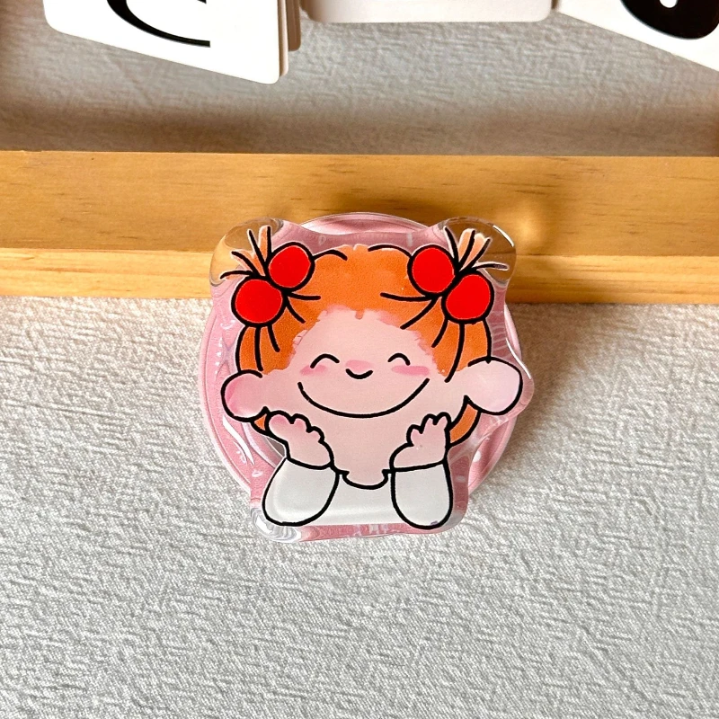 Милый мультяшный магнитный кронштейн для подушки безопасности, съемный ручной вращающийся и растягивающийся настольный кронштейн для девочек