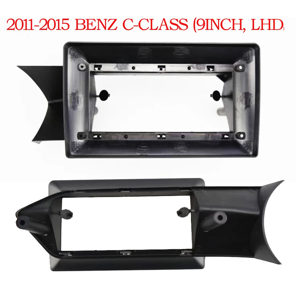 

9 INCH 2 Din Car Frame Fascia Panel For Mercedes Benz C Class W204 C204 S204 2011 2012-2015