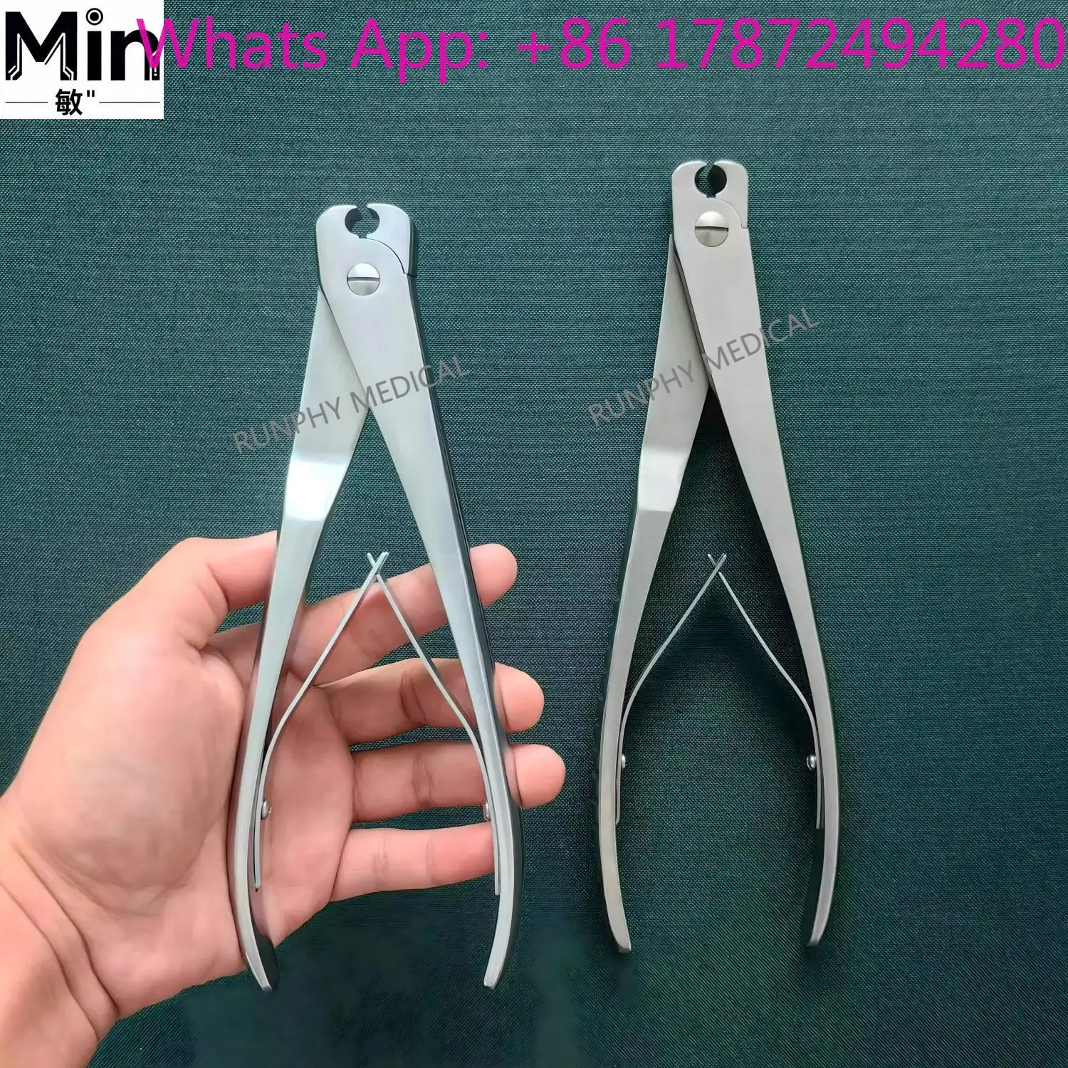 Reusable Titanium Veterinary  Instruments Gold Plated Small Animal Dog Fracture Forceps Flush Wire Cutter Pliers