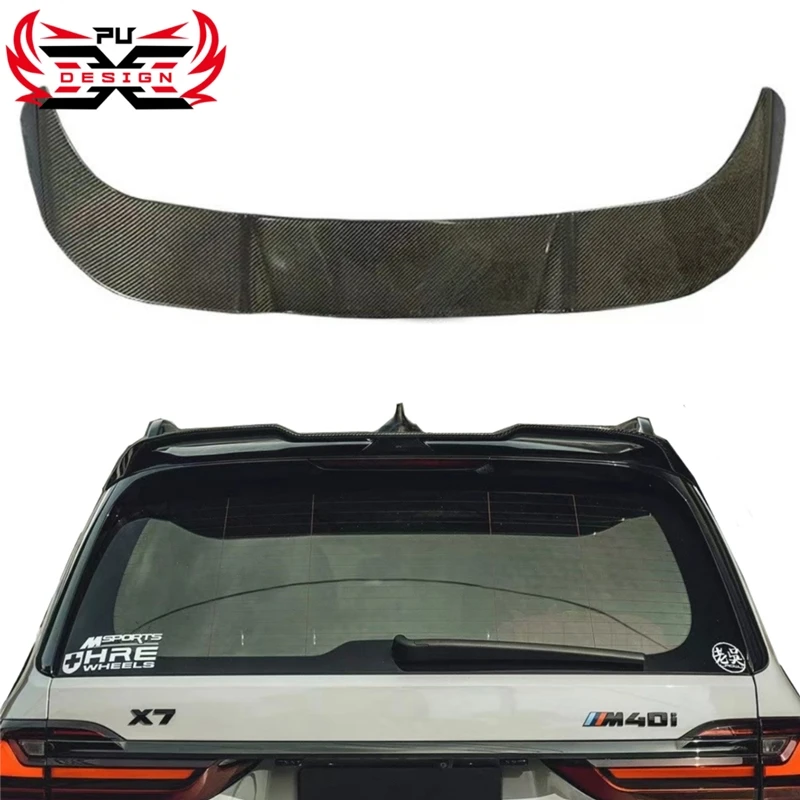 

Carbon Fiber Rear Spoiler root spoiler Rear Trunk Wing For BMW X7 G07 Tail Wing Body kit Car Accessoris