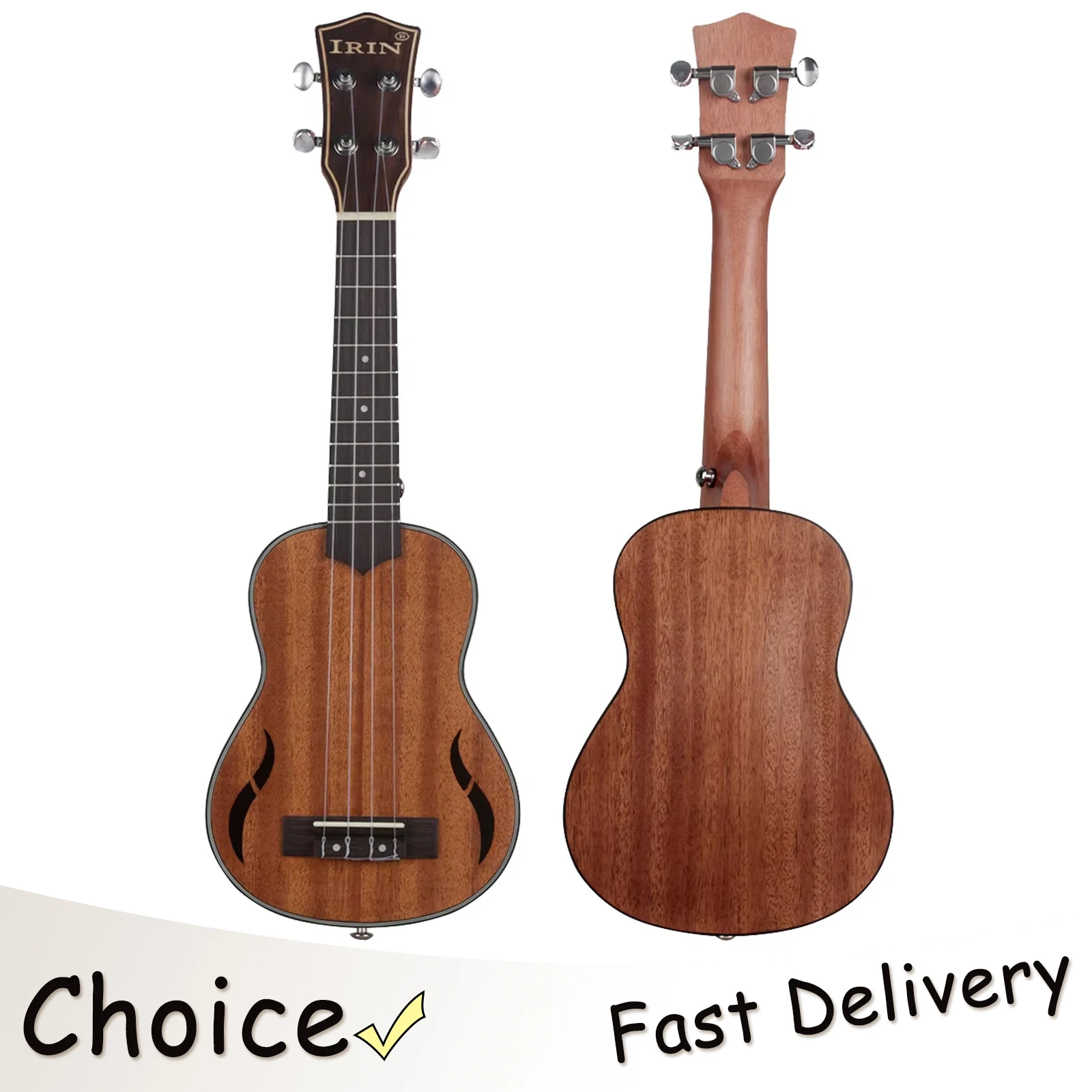 IRIN 21/23/26 Inch Ukulele Mini Guitar Four-String Walnut Ukulele Plucked Instrument Beginner Practice Professional Ukulele Part