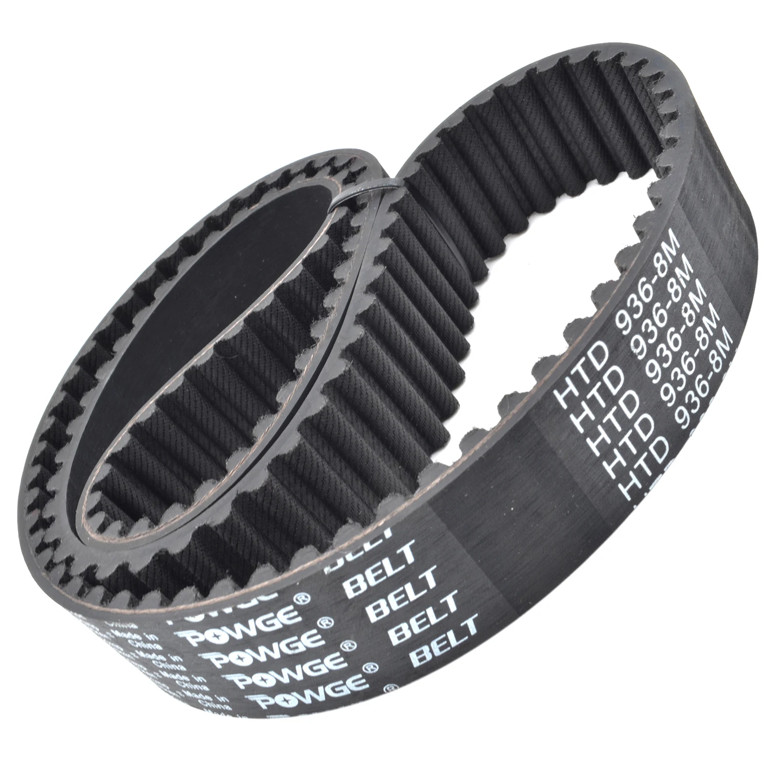 POWGE HTD 8M Timing belt Lp=856 864 872 880 888 896 904 912 920 928 936 944 952 960 968 976 Width 15-50mm Rubber HTD8M Belt Loop