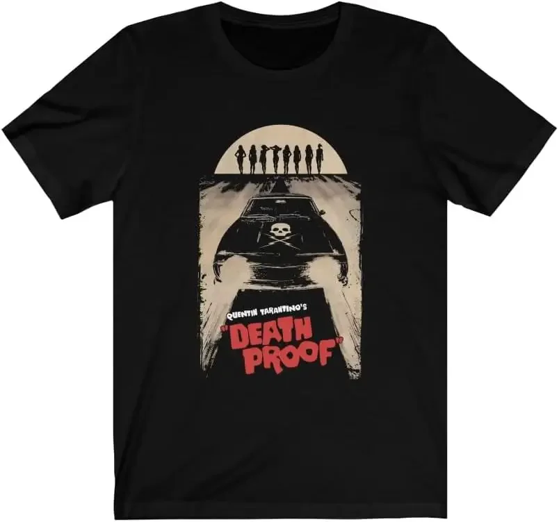 Mod.4 Death Proof Stuntman Mike Car Skull Quentin Tarantino Retro Vintage Movie Driving School Camiseta T-Shirt (2XL)