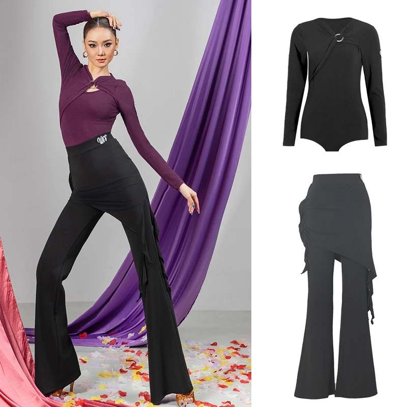 costumes-de-danse-de-salon-de-tango-pour-femmes-body-de-danse-latine-taille-haute-pantalons-a-volants-vetements-de-danse-modernes-pour-adultes-sl14416