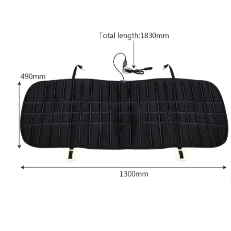 12V Electric Heating Cover Car Supplies Seat Heated Mat Rear Seat Heater Cushions Heated Warmer Pad Vehicle Cushion Accessories