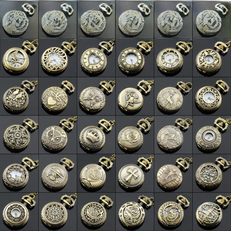 ผู้ผลิตนาฬิกาพกย้อนยุคเกาหลี2.5cmสร้อยคอนาฬิกาผู้หญิงนาฬิกาผู้ชายขายส่งนาฬิกาใหม่