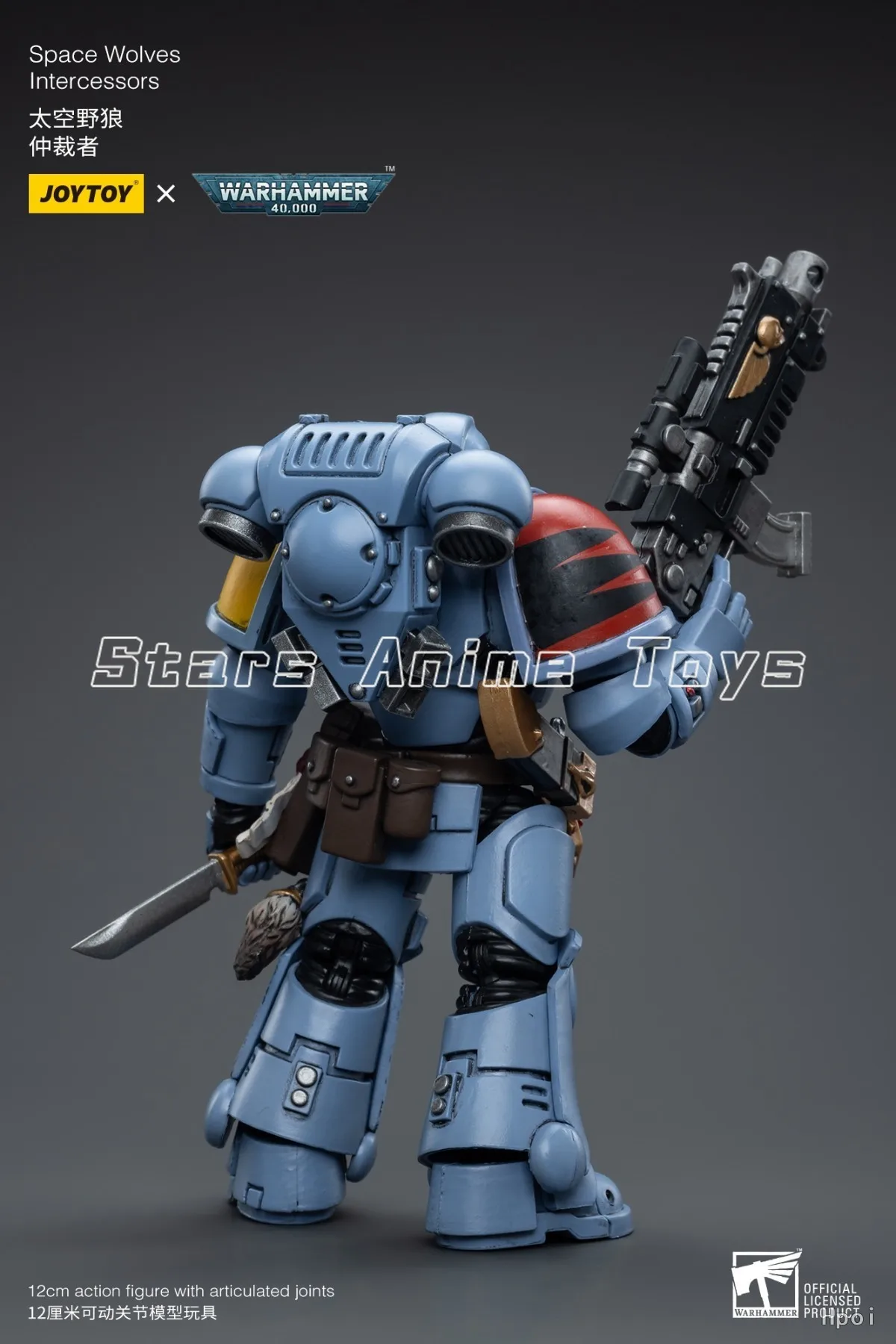 Original JOYTOY 1/18 Actionfigur Warhammer 40000 Space Wolves Intercessors Modellsammlung Geschenkspielzeug
