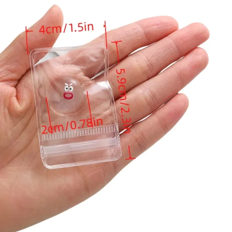 20/15/10 Uds Mini muñeca transparente de dibujos animados pellizco alivio pellizco suave rebote lento pegajoso Squishy exprimir lindo juguete divertido