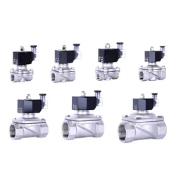 Waterproof Electric Solenoid Valve Water Stainless Steel 1/2