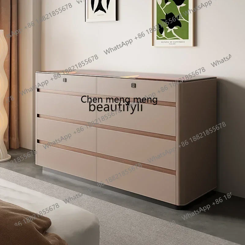 SS نمط جديد ss7486 غرفة نوم نهاية السرير، أدراج الحائط المنزلية، أقفال بصمات الأصابع، خزائن التخزين، تواليت، عرض المجوهرات #3