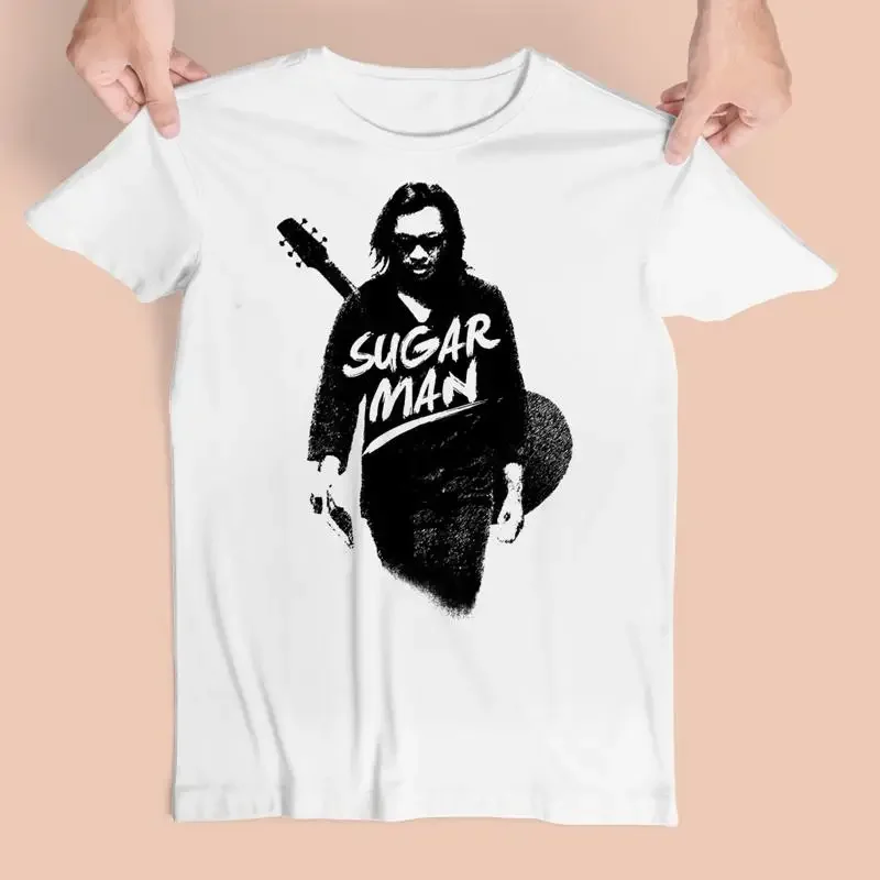 New Sixto Rodriguez Sugar Man Heavy Cotton White Full Size T Shirt