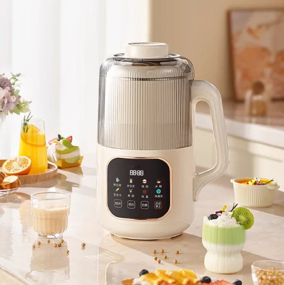 

8 in 1 Light Soybean Milk Machine 1.2LFast Nut Milk Machine with 16 SS Blade Electric Smoothie Juicer Blender Powerful Household