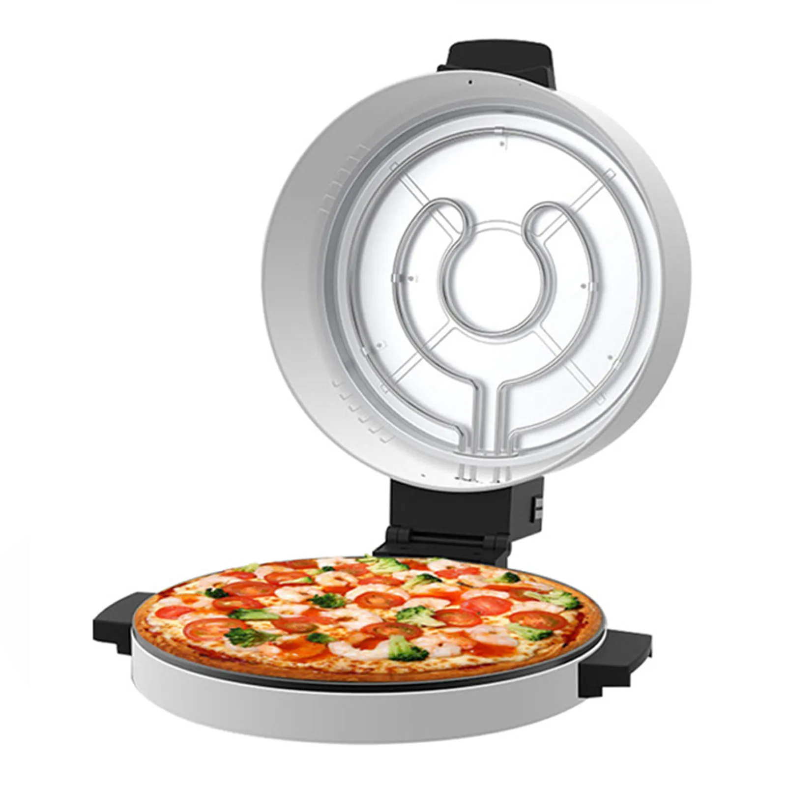 

12 Inch Pizzas Machine 2000W Electric Pizza Oven Outdoor Indoor Portable 12 Inch Countertop Pizza Maker Steak Machine Toaster