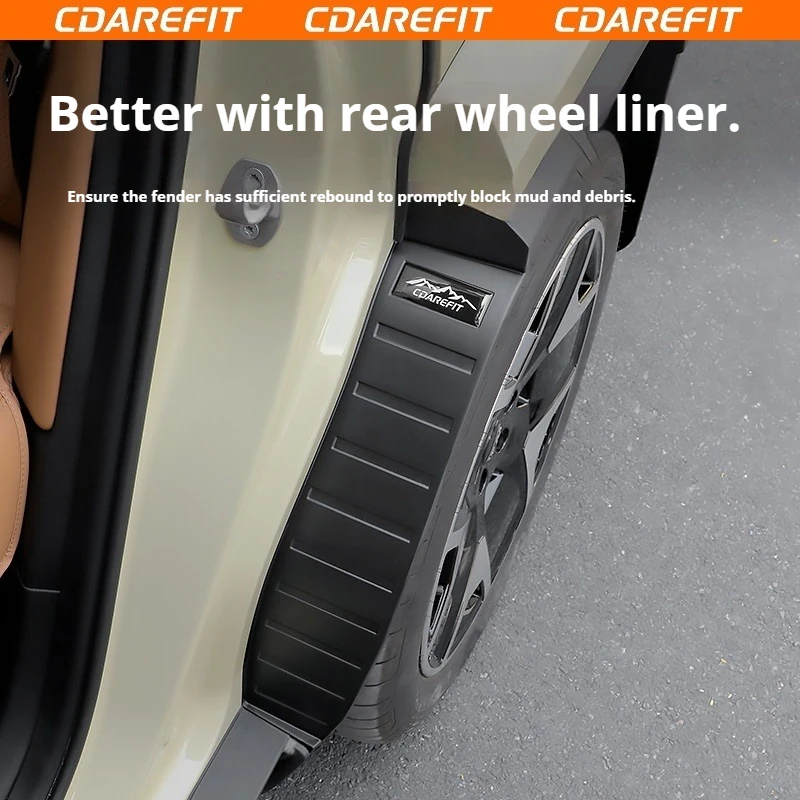 Für Chery ICAUR V27 Auto-Hinterrad-Innenverkleidung Kotflügel Verbesserte Breite Version Auto-Schmutzschutzbleche Sand- und Wasserbarriere Spezialzubehör – Detail 3