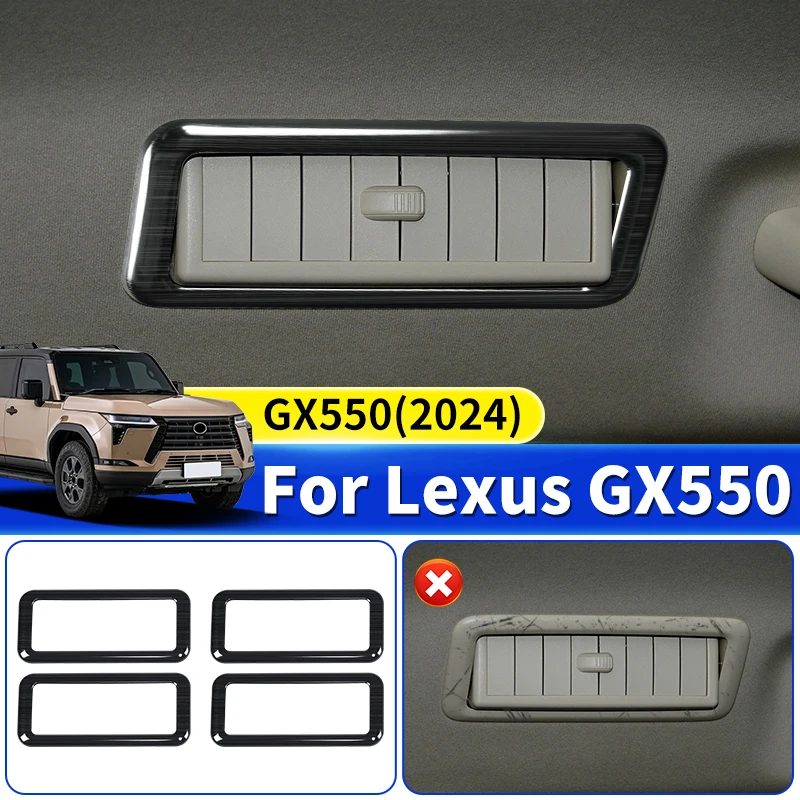 

For Lexus GX550 550h 2024 Car Roof Air Conditioning Vent Decoration Frame GX 550 Interior upgraded Accessories Modification