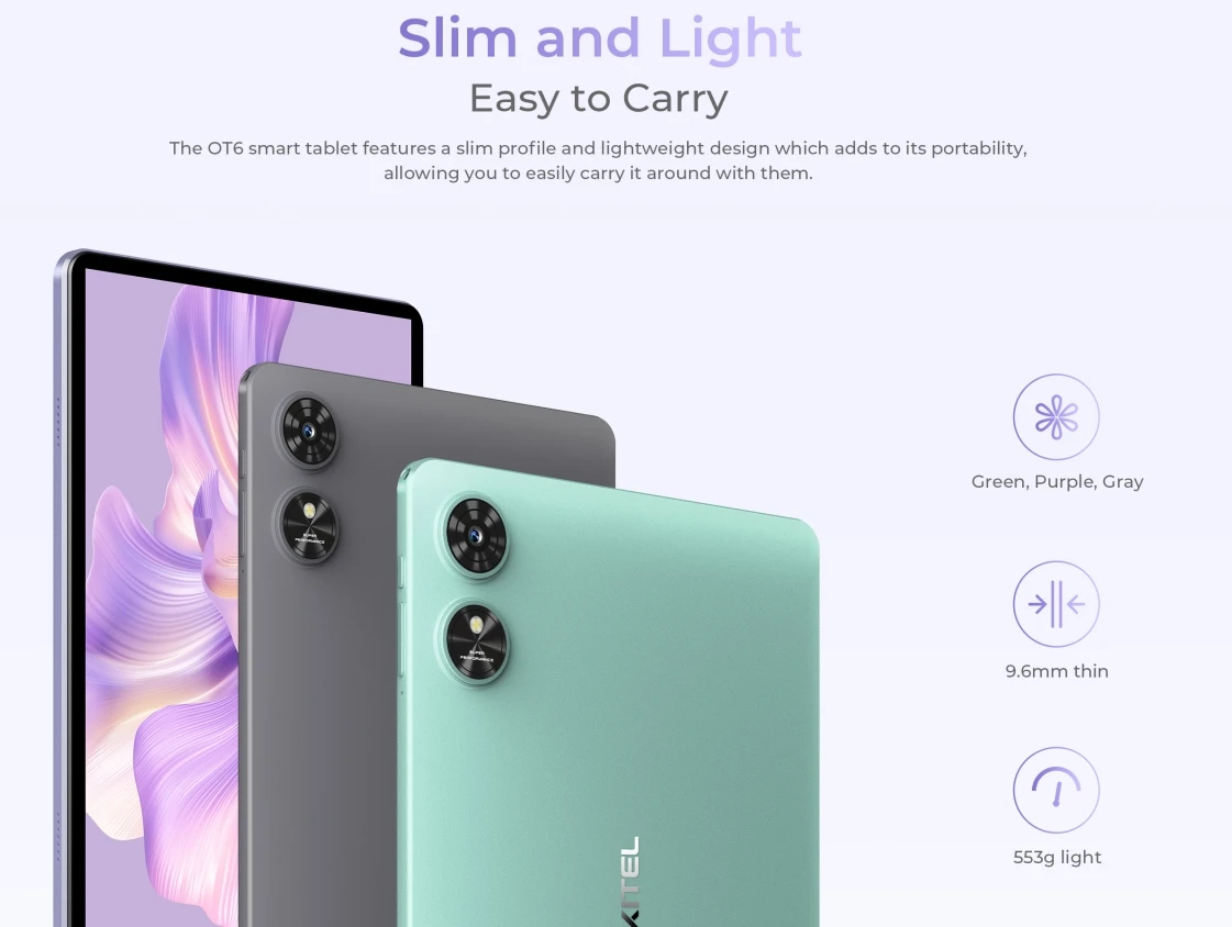 2025 Oukitel Ot6, Cpu Rk3562 120Hz 10.1-Inch, Cost-Effective (Wifi)Portable Long Battery Life Smart Tablet, 4Gb Ram, 64Gb Rom