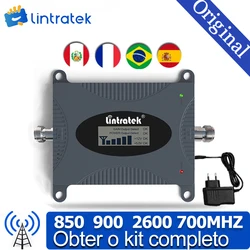 cellular Rural Lintratek signal amplifier Internet Signal Booster 850 900 2600mhz mobile phone Repeater for Europe Asia Americas