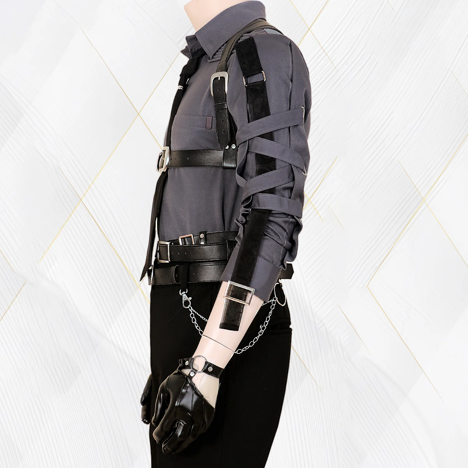 Juego Love And Deepspace Cosplay disfraz correas trajes adultos hombres abrigo uniforme Top pantalones conjunto completo accesorios traje trajes