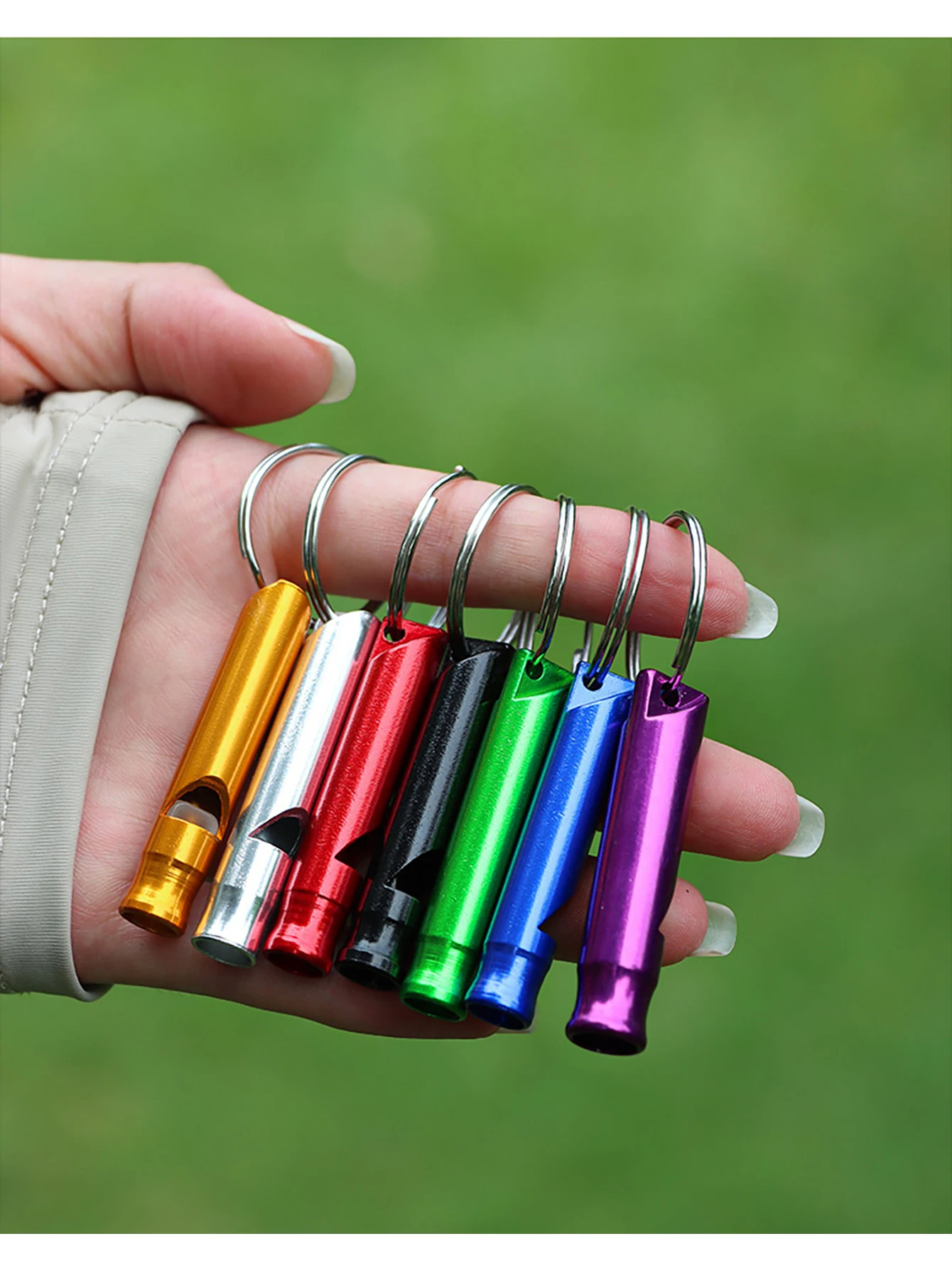 10/20 ชิ้นนกหวีดฉุกเฉินอลูมิเน - Outdoor Camping Essential Gear บทวิจารณ์และราคา