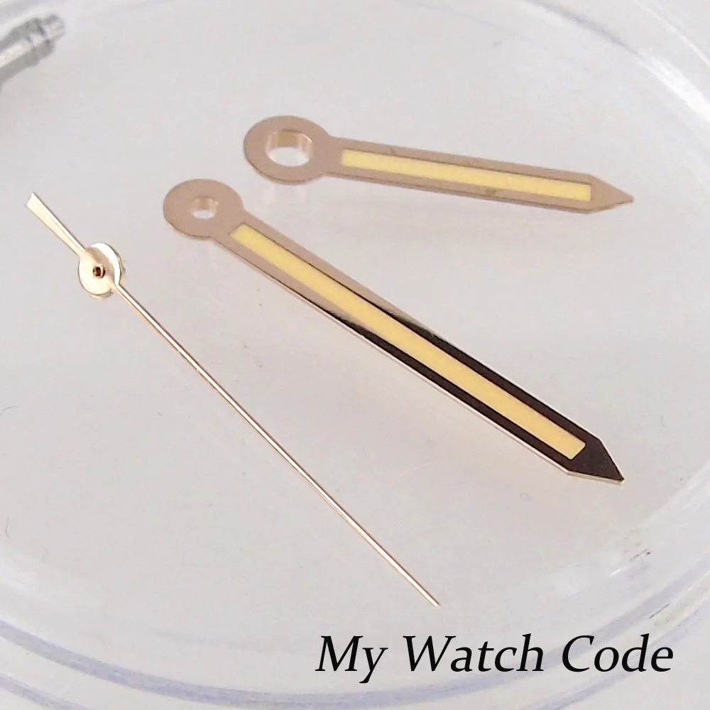 for NH35A NH36A PT5000 ETA2824 2836 ST2130 Vintage Gold Watch Hand Pointer for California Sandwich Watches Watch Spare Parts