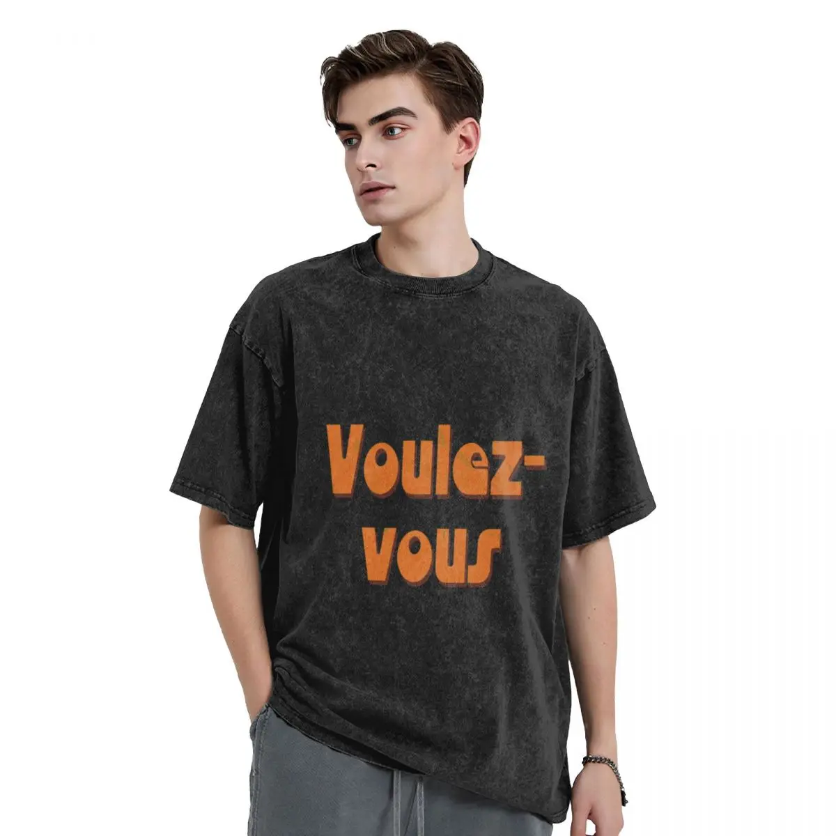 Voulez- Vous T-Shirt shirts graphic street wear summer top custom t shirt men clothings