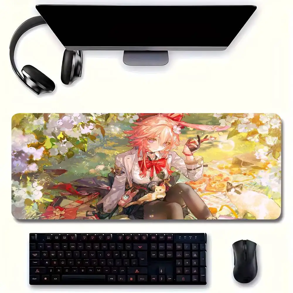 Evanescia Honkai S-Star Rail Anime Mousepad Non-slip Suitable For Office Computers Laptops E-sports Game Desk Mats XXL Keyboard