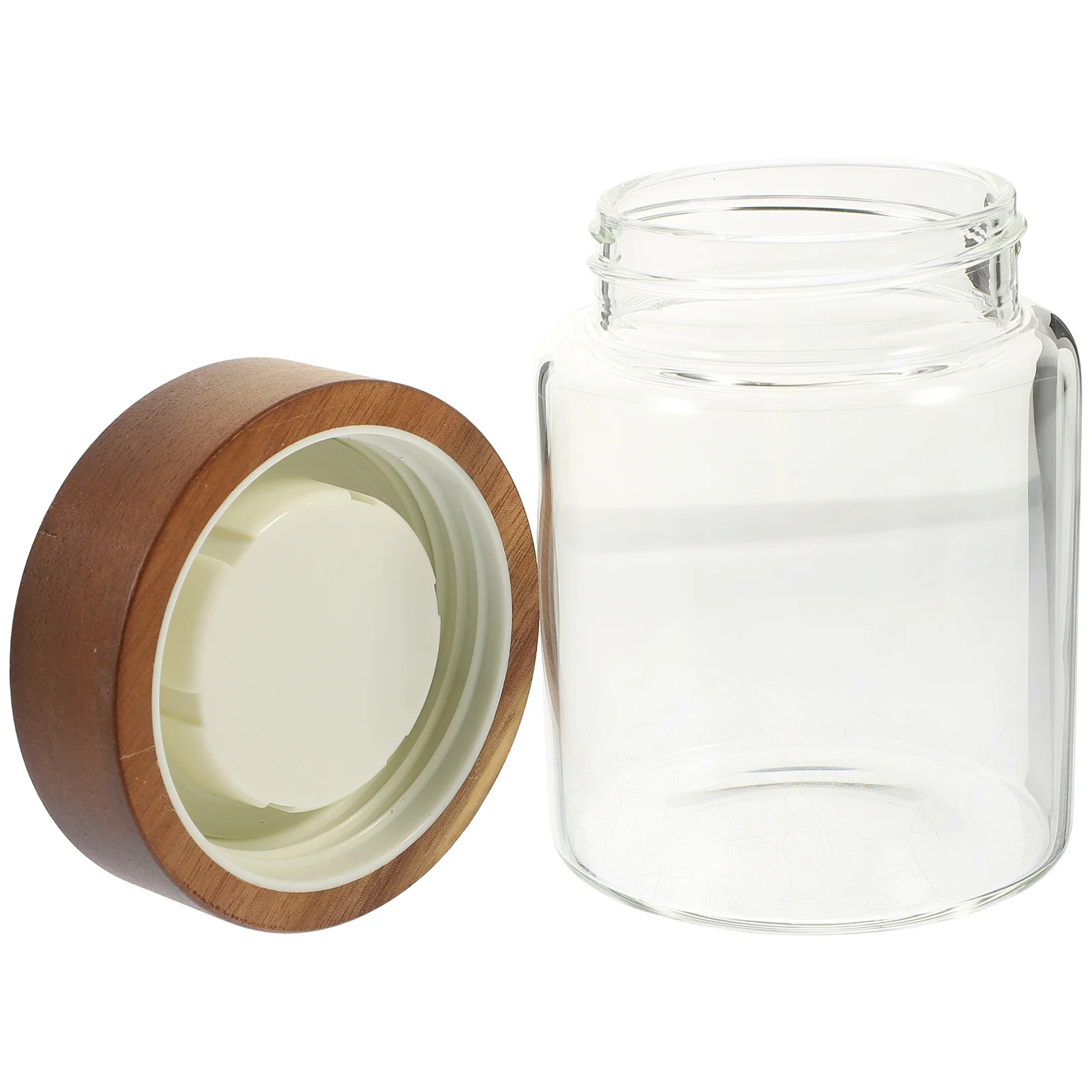 

Glass Coffee Bean Canister 350ml Airtight Kitchen Storage Jar for Dry Food Snacks Nuts Tea Canister Snack Storage Bottle