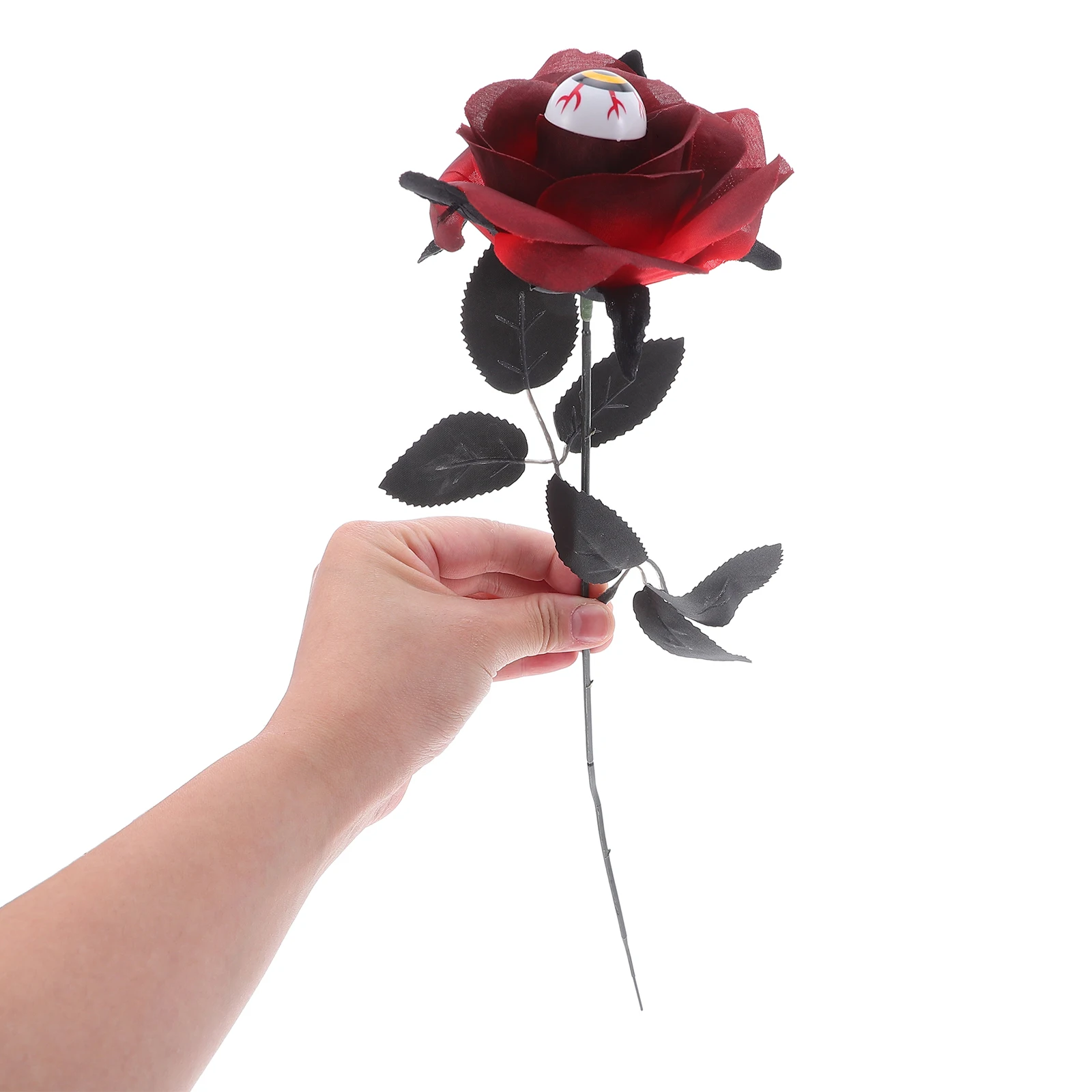 

12Pcs Artificial Flowers Halloween Fake Rose Bouquet Eyeballs Spooky Decoration Flowers for Halloween Party