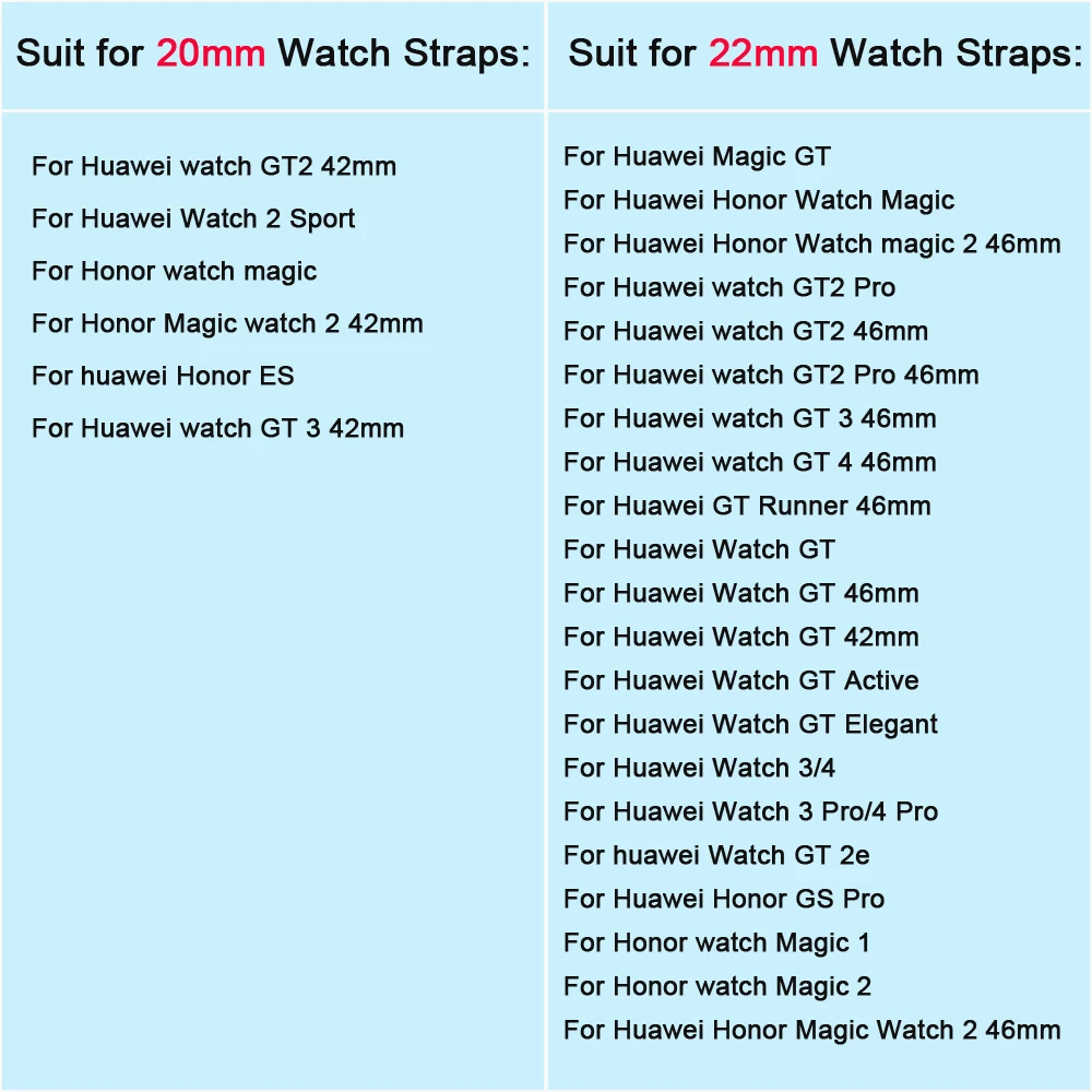 20 22mm Silicone Strap For Huawei Watch 3 4 Pro GT 4 46mm/GT 3/GT Runner/GT 2 Pro/GT 3 Pro Band For Honor watch Magic 2 Bracelet