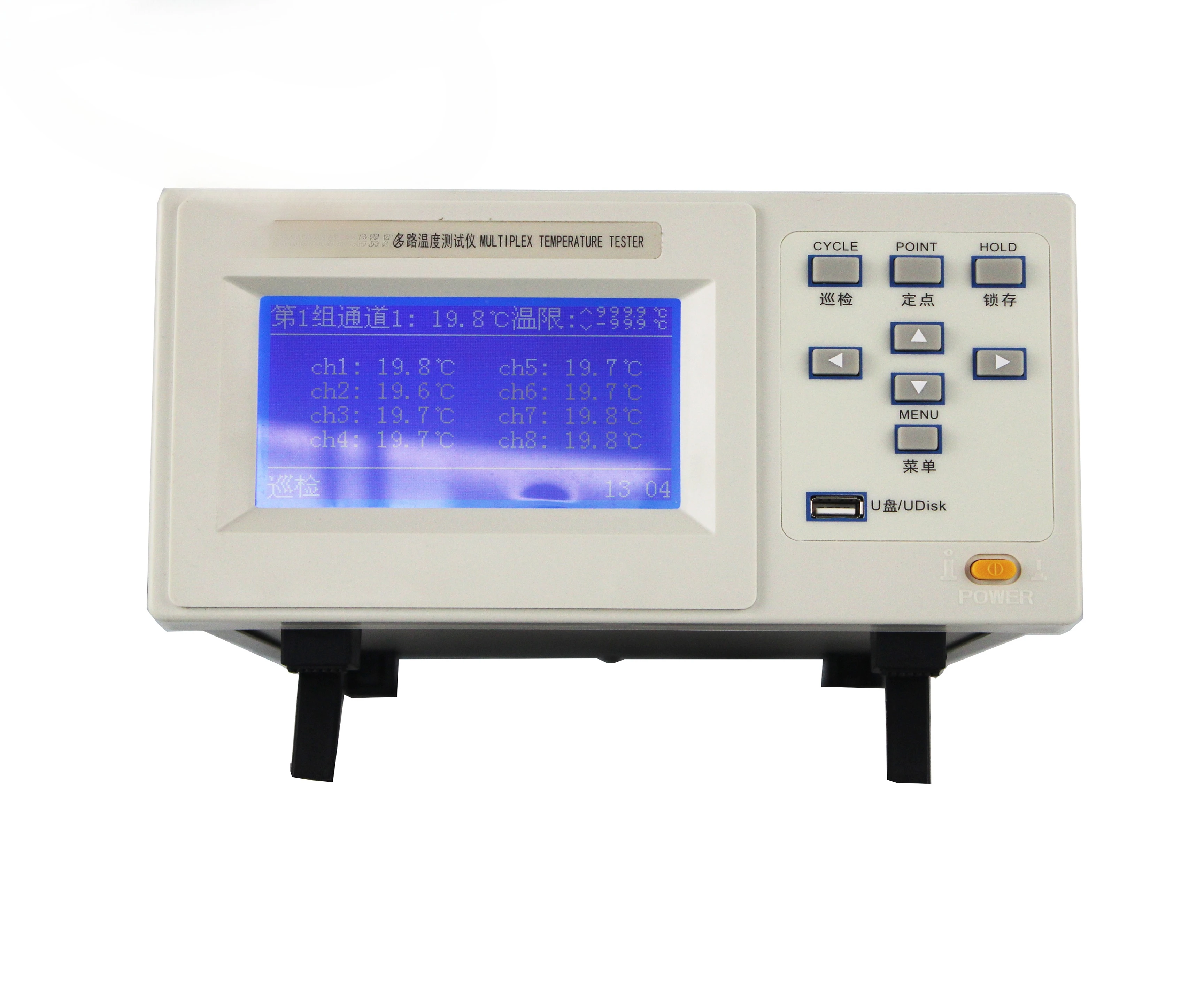 2026 New 8U Multi-channel Thermometer Temperature Instrument-100C~ 1000C Test Range