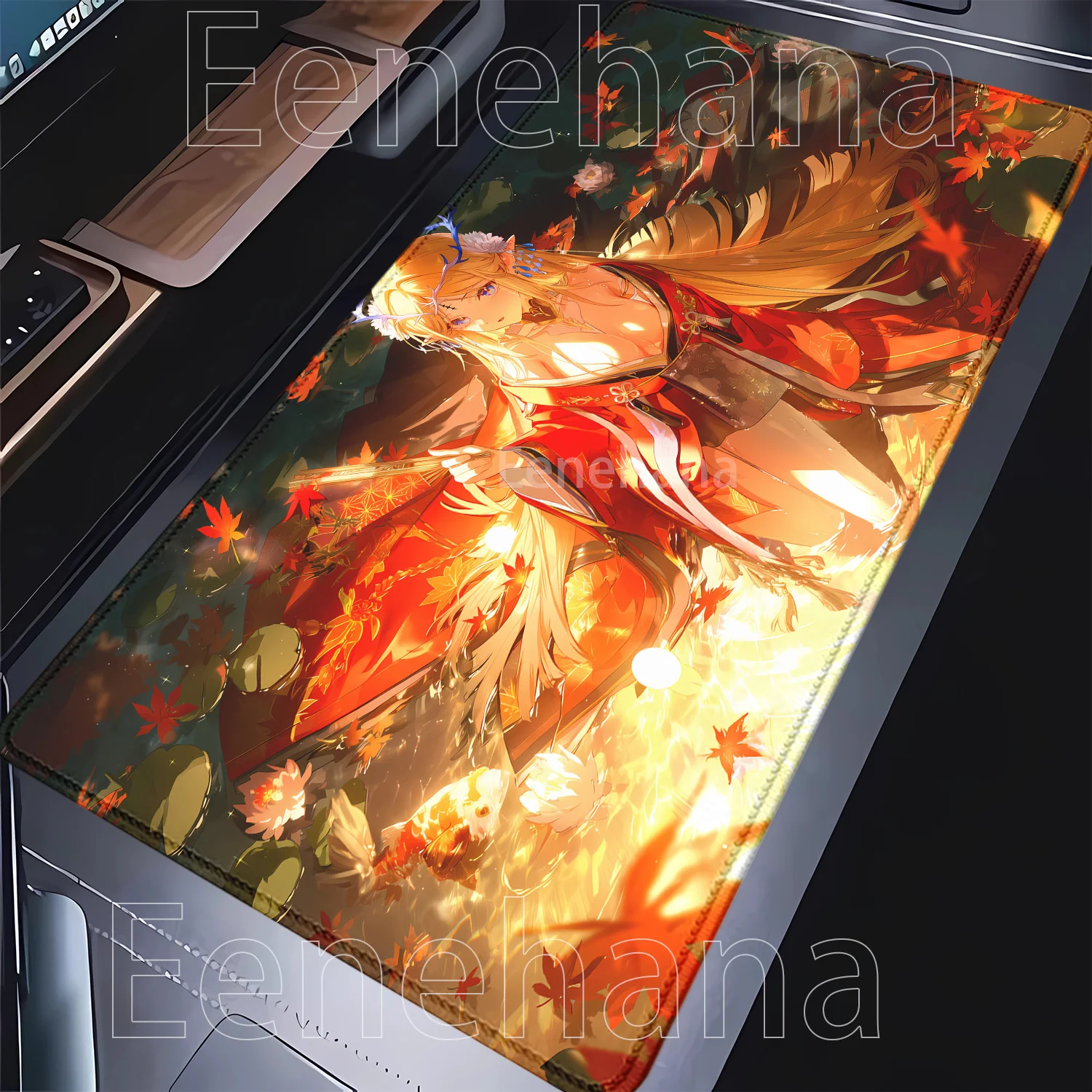 XXL Mousepad Cartethyia Fleurdelys Gaming Wuthering Waves WuWa Esports Mouse Pad Keyboard Office HD Printing Anime Girl Desk Mat