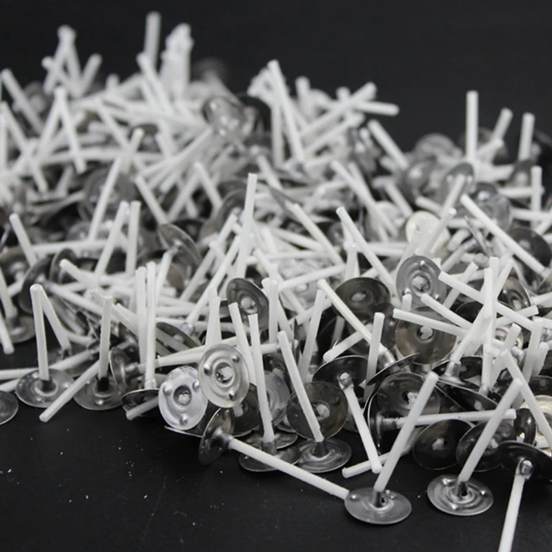 5000Pcs/Lot Candle Wicks 1 Inch Low Smoke Candle Wick With Metal Tabs Tea Light Wicks For Candle Making