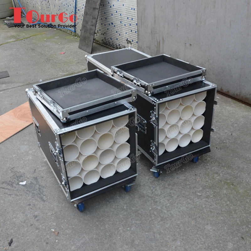 Tourgo Aluminum Spider Supporto per microfono a 9 vie Flight Case per DJ