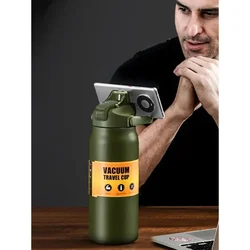 Outdoor Thermos Portable 304 Stainless Steel Thermal Mug Tumbler Vacuum Flasks Cold and Hot Sports Water Bottle with Straw