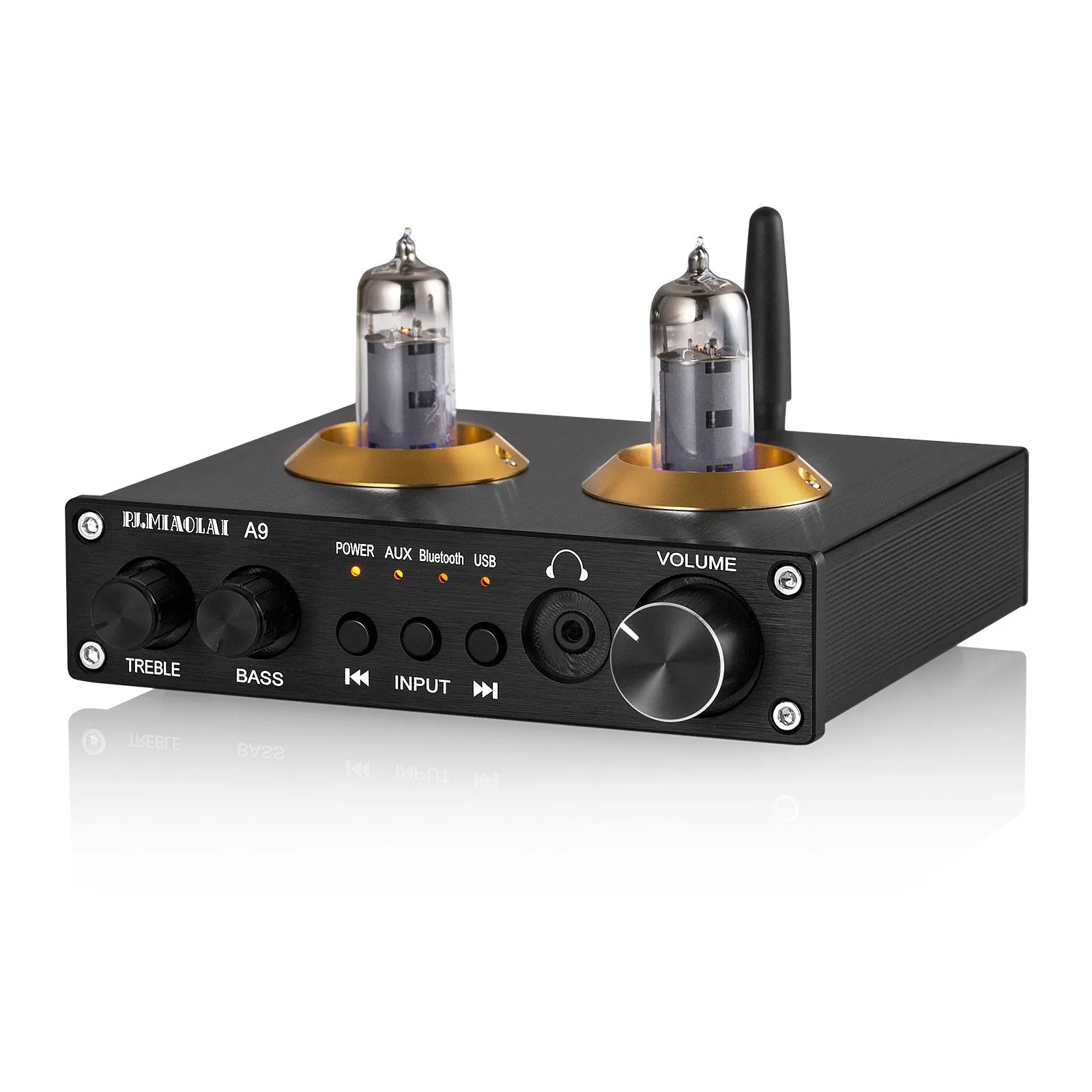 HiFiAMP PJ MIAOLAI A9 Preamplifier Tabung Elektronik HiFi Bluetooth 5.0 Amplifier Headphone Mini Pemutar Musik Tanpa Hilang