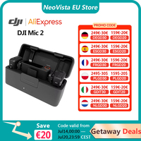 DJI Mic 2 Wireless Microphone with Intelligent Noise Cancelling 32-bit Float Internal Recording Optimized Sound 250m Range