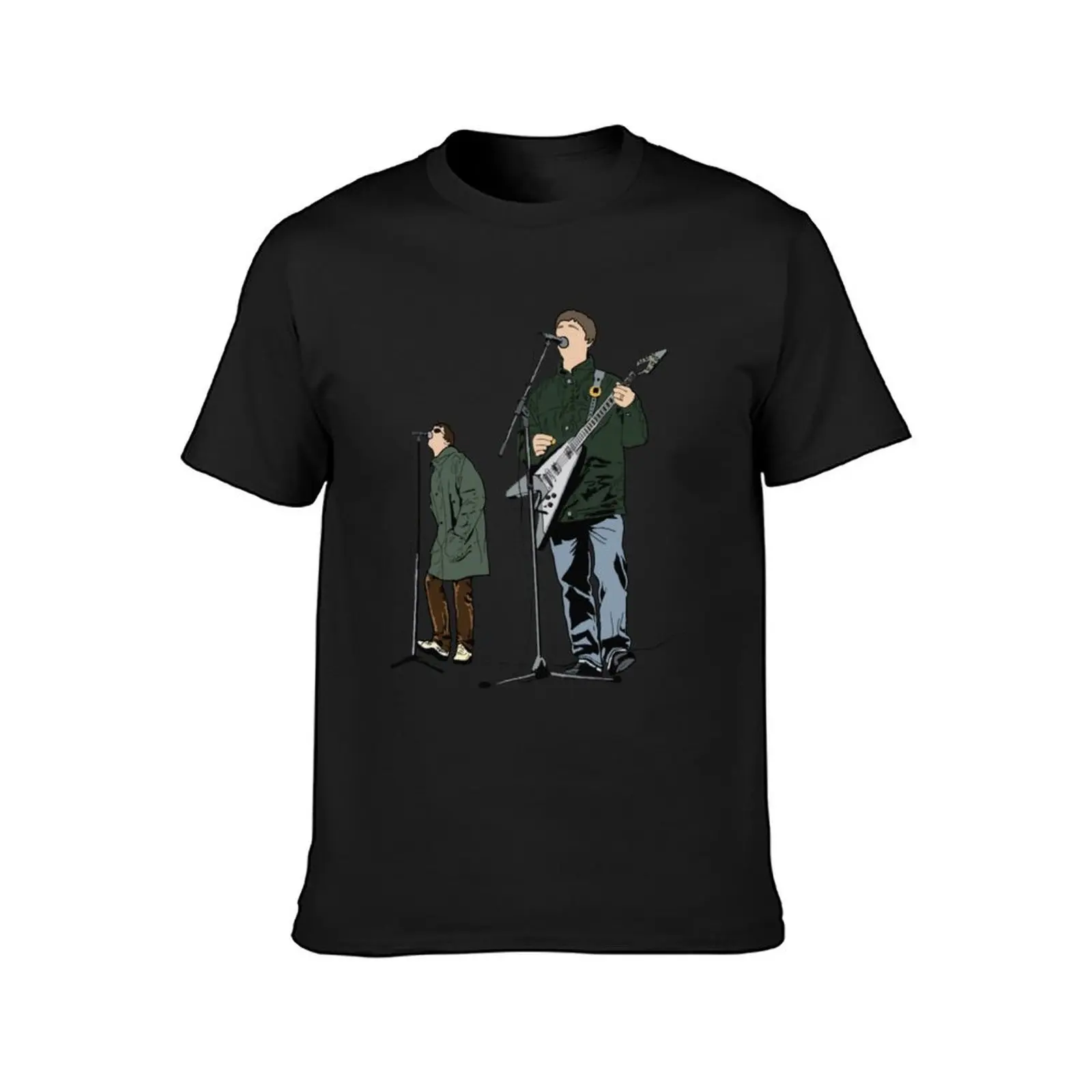 liam gallagher classic art T-Shirt customizeds hippie clothes mens graphic t-shirts hip hop