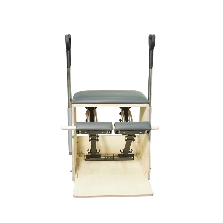 كرسي Wunda المستقر من خشب القيقب، ملحقات بيلاتيس منزلية للاستوديو الاحترافي، كرسي بيلاتيس #3