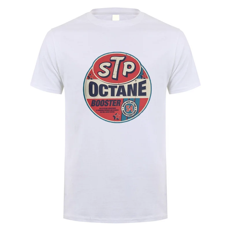 STP Octane Booster Funny Cool STP Printed T-shirt Men Women Cotton Loose Casual Short Sleeve Tshirt Men's T-shirt Men's Clothing