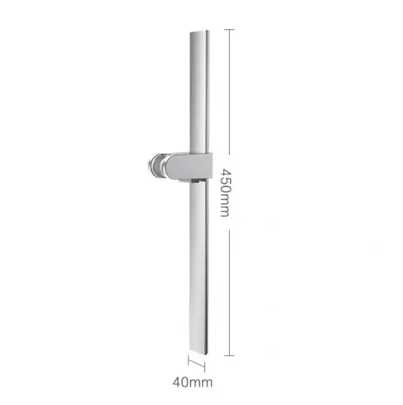 Shower Head Rod Sliding Bar Wall Mount Chuveiro Shower Rail Slide Bar Bathroom Accessory Brushed Adjustable Hand Hold Bracket