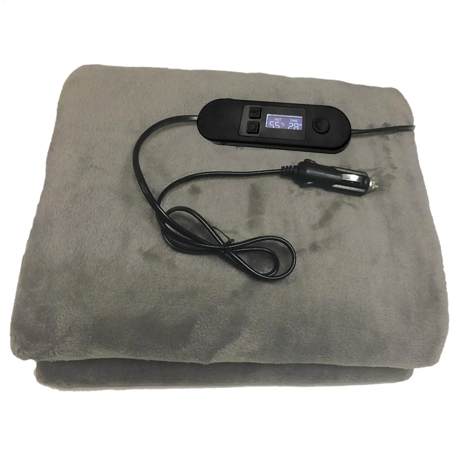 12V Electric Heated Blanket Car Office Use Warm Blanket Winter Removable Washing Quick Warmer Heated Warming Carpet
