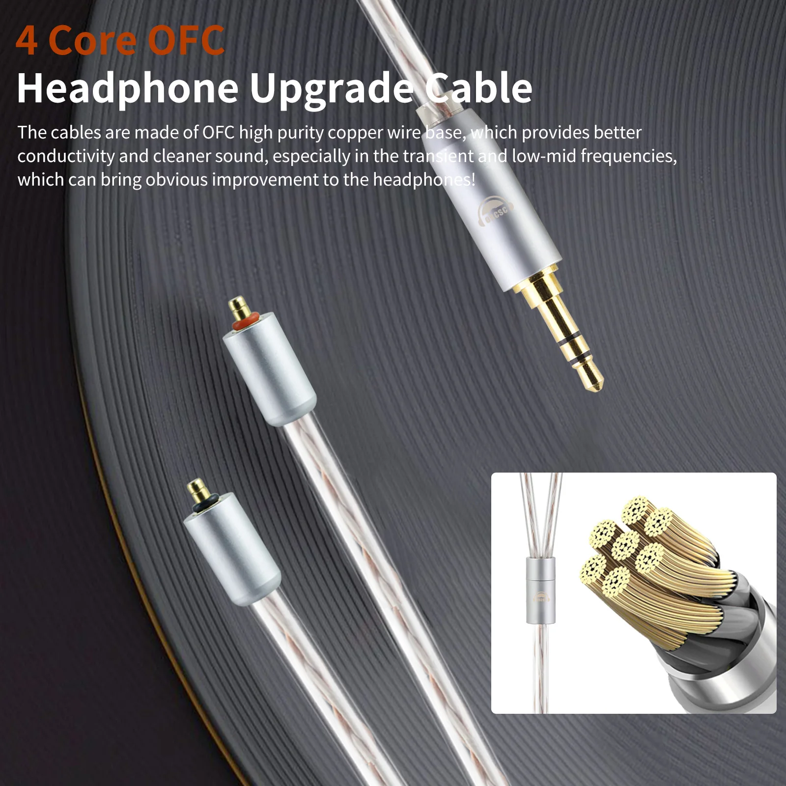 OKCSC-Cable equilibrado para auriculares, accesorio para IPX T2 LINUM ETYMOTIC EVO UE PREMIER WESTONE PRO X SERIES (X10X20X30X40X50) MACH80/70/60/50